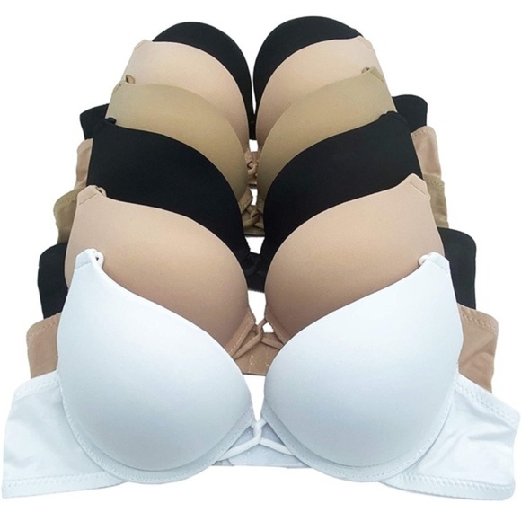 Other - 🆕 6 pcs Max Lift Power Wired Add 2 Cup Sizes T-Shirt Double Push Up Bra